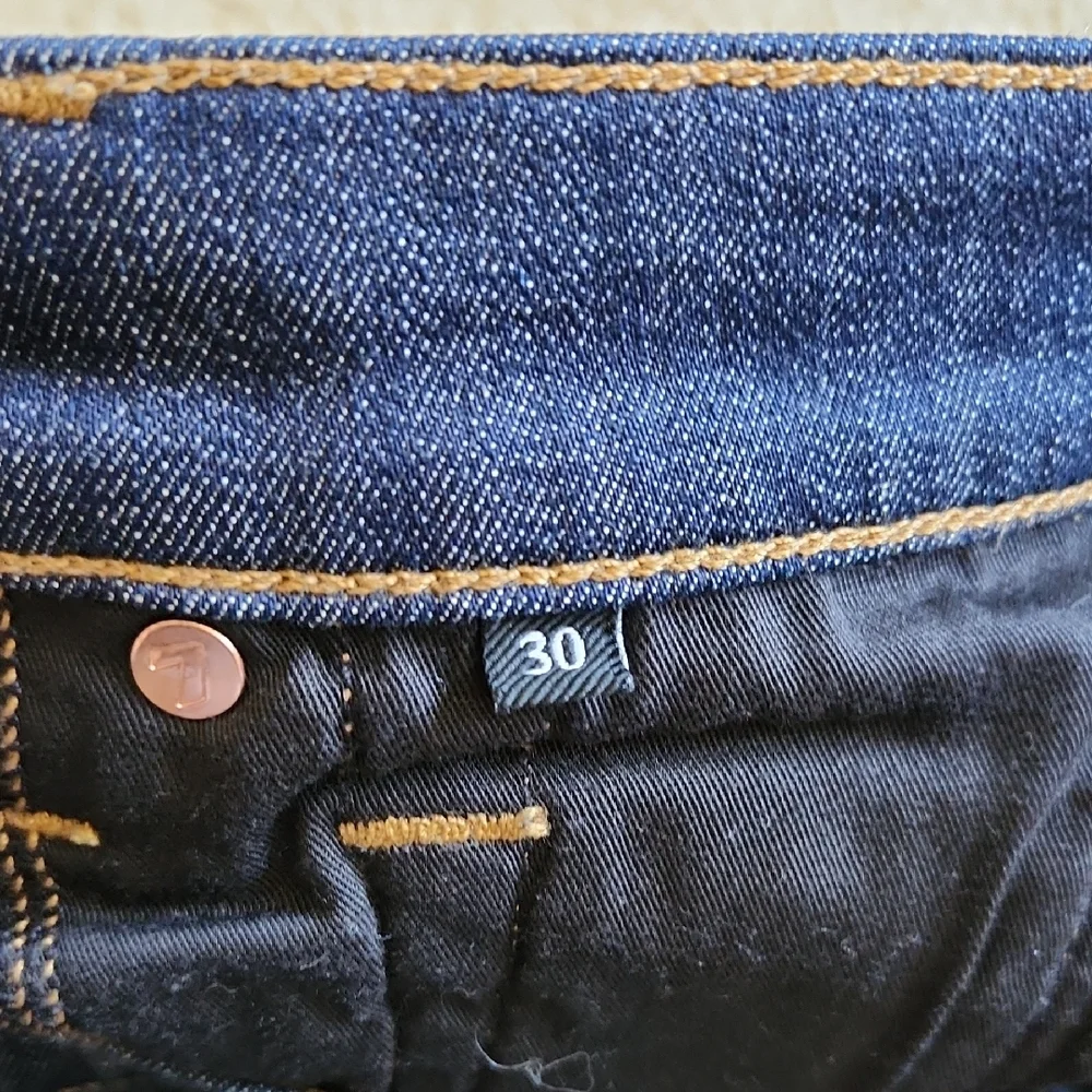 7 For All Mankind Jeans Mens Straight Blue Sz 30